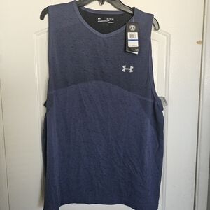 Men's Under Armour v neck  Seamless Sleeveless t shirt tank top